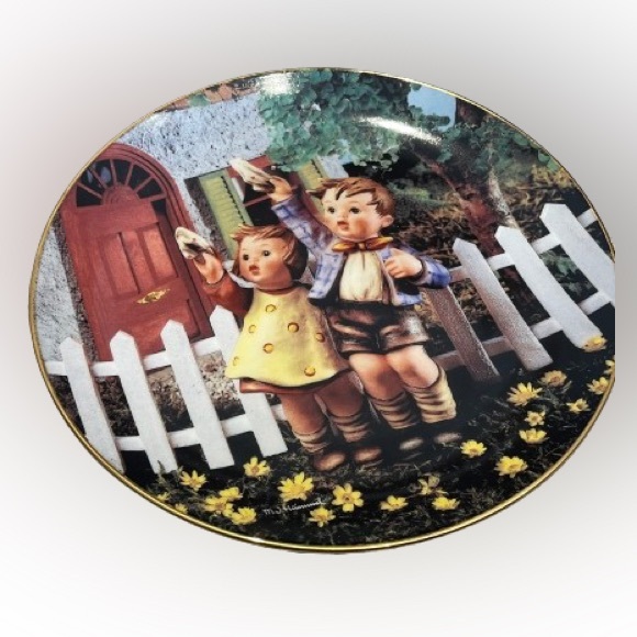 Hummel come back soon collectable‎ wall plate Hummel figurines - Picture 4 of 7